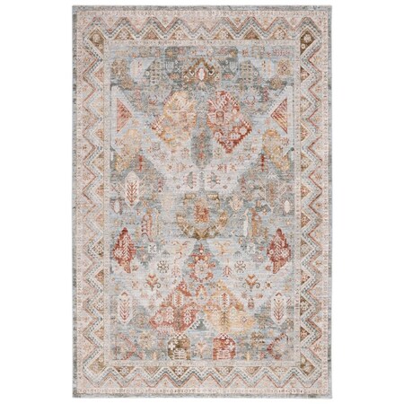 Safavieh 4 x 6 ft. Hamilton Global Power Loomed Rectangle Area Rug Blue & Gold Rust HLT104M-4